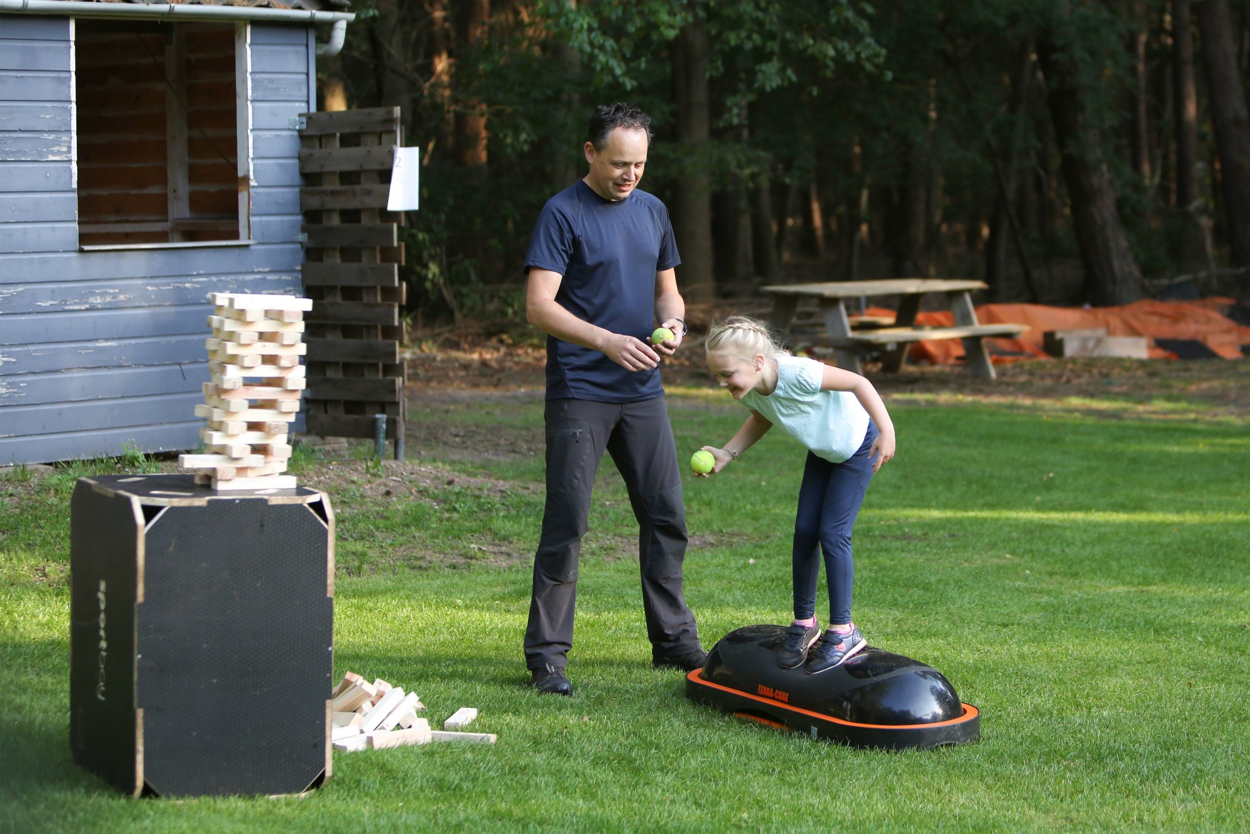 Kind in actie tijdens training
